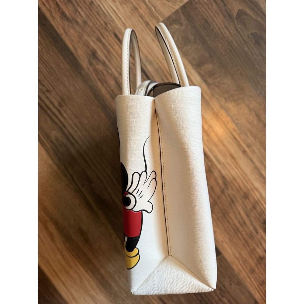 DISNEY X KATE SPADE NEW YORK MINNIE MOUSE PARCHMENT MINI TOTE - Picture 8 of 9